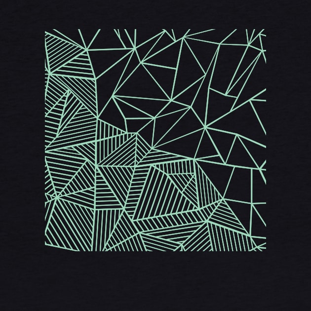 Abstract Half and Half 45 Mint Green by ProjectM